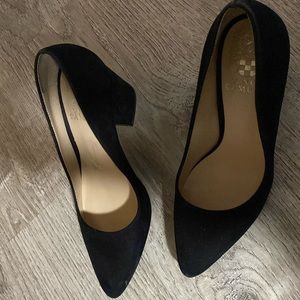 Vince Camuto Black Chunky Heels. Size 6. Gently Used.